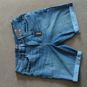 Express Hyper Stretch Jean Shorts